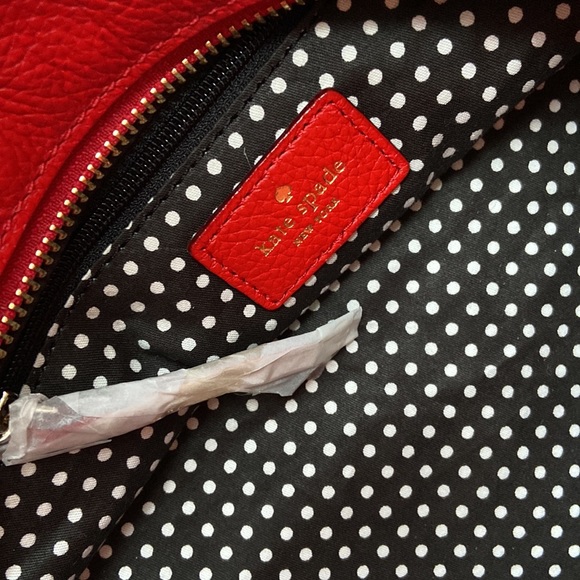 Kate Spade Stevie Purse Birkshire Road Poppy Leather NWT - Picture 6 of 16